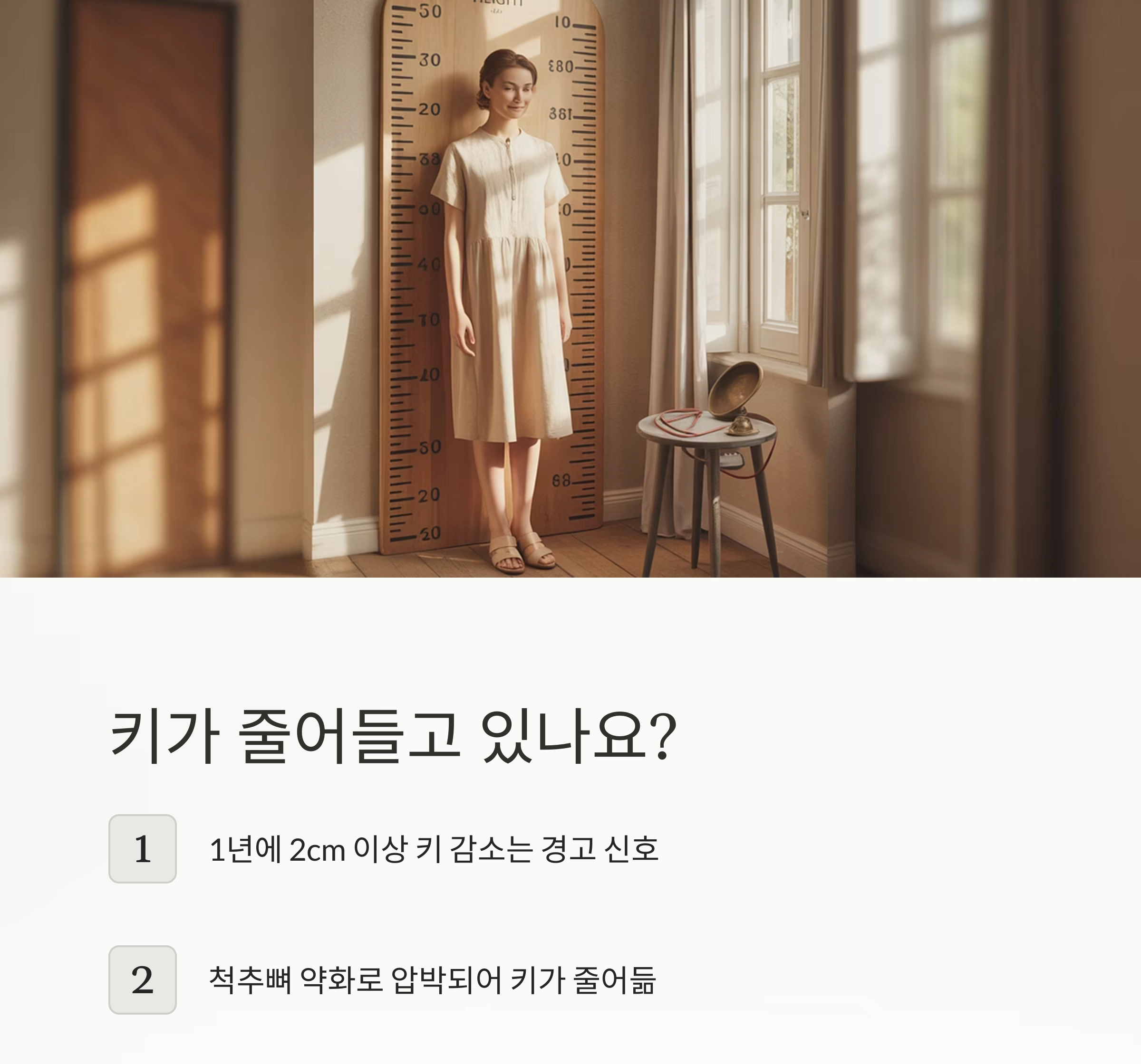 골다공증 초기 징후, 절대 무시하면 안 되는 이유
