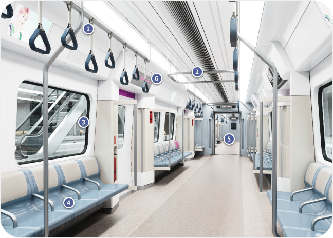 열차편의시설 및 내부특징