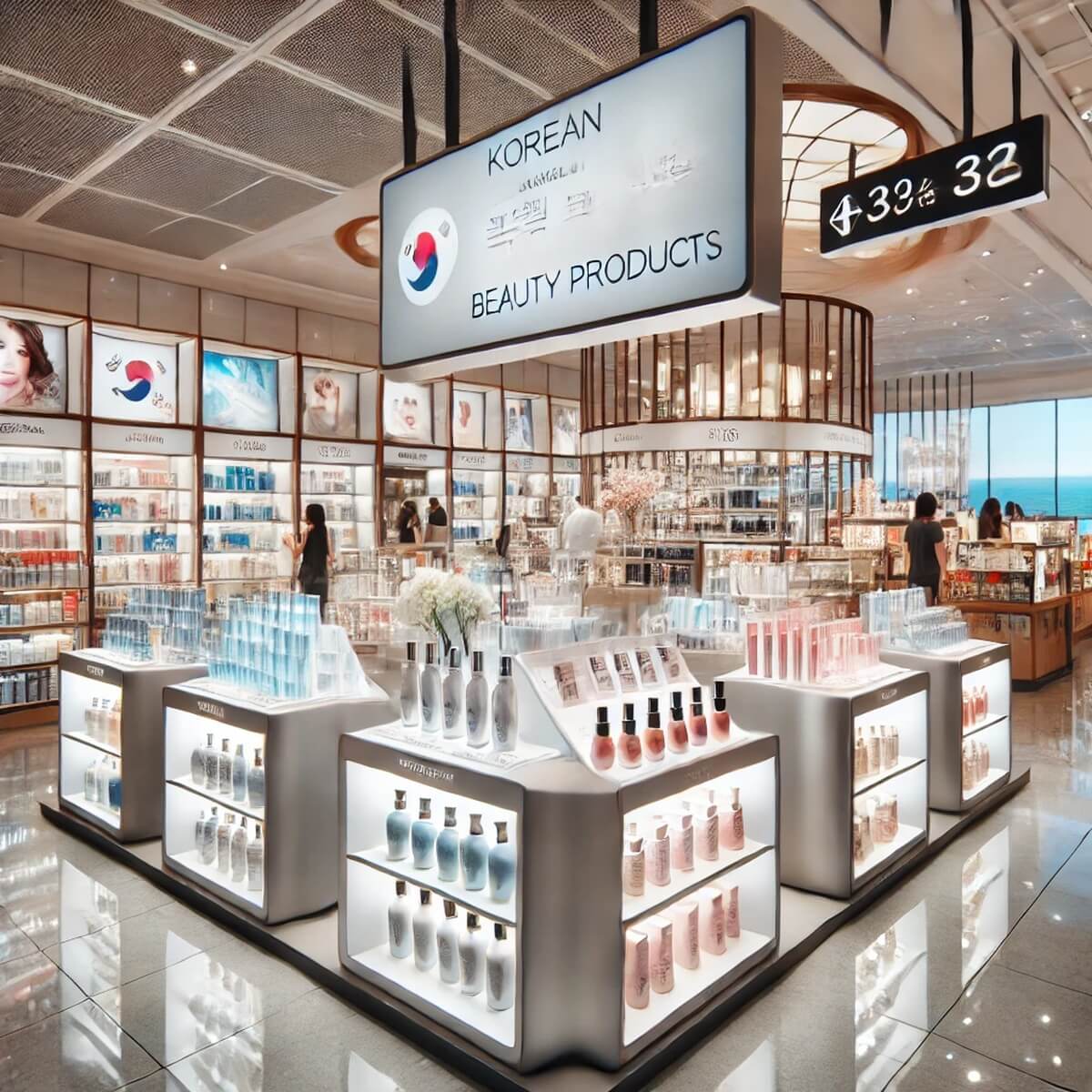 면세점 화장품 매대