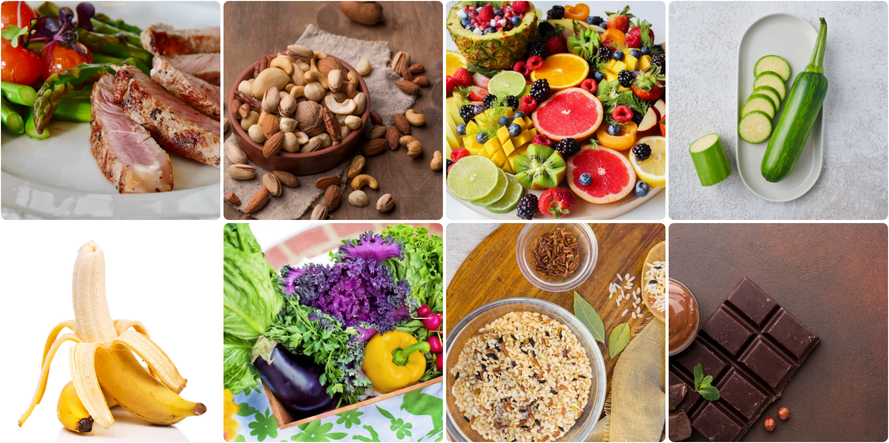 혈당관리-고혈당-당뇨병-크롬-마그네슘-호박-바나나-견과류-초콜릿-과일-채소-통곡물-고기