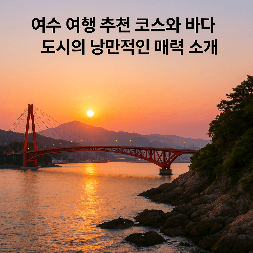 여수 여행 추천 코스와 바다 도시의 낭만적인 매력 소개