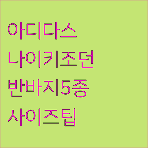 아디다스 나이키 조던 트레이닝 반바지..
