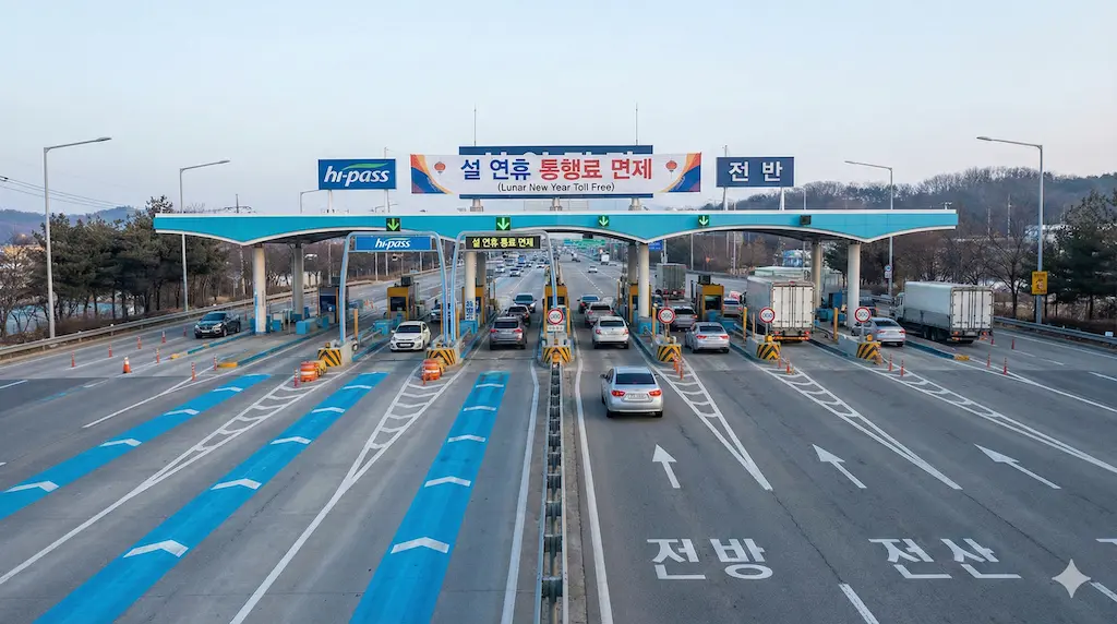 설 연휴 톨게이트 이용법: 하이패스 단말기 없어도 무료인가요?