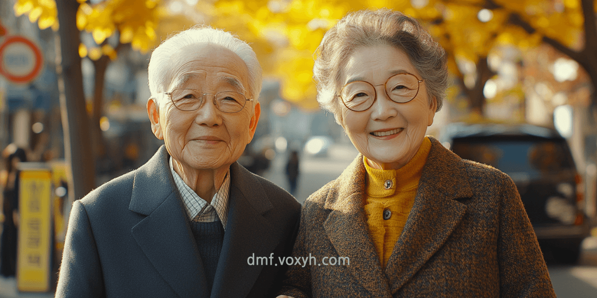 기초연금을 받고 있는 노부부