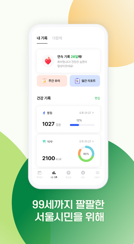 손목닥터 9988, 비대면 건강관리 서비스, 건강 정보, 운동 정보, 식단 정보