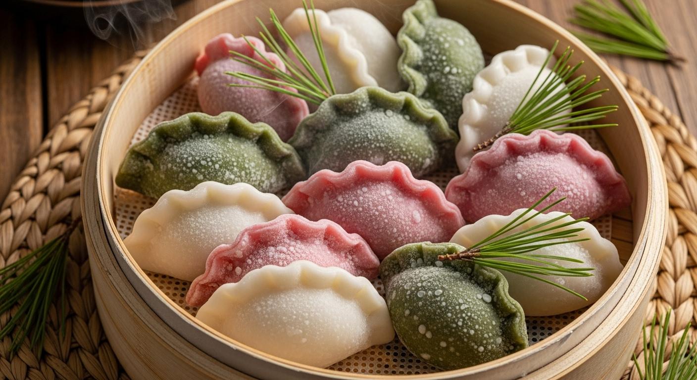 냉동 송편 해동