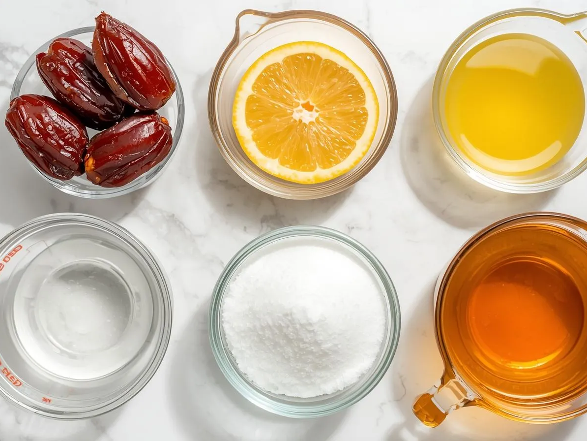 대추고 단맛 꿀 또는 설탕