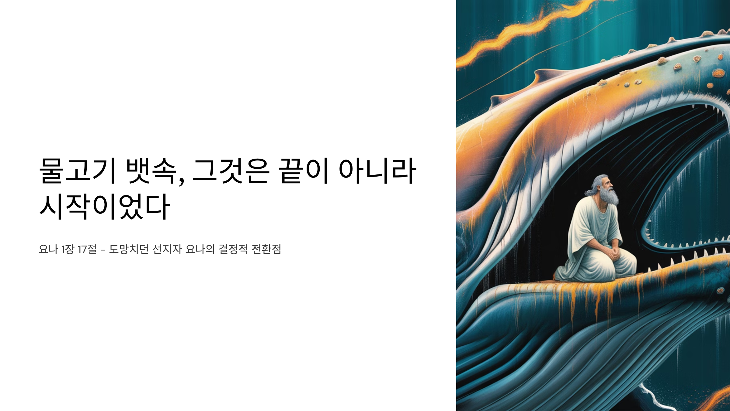 요나 1장 17절