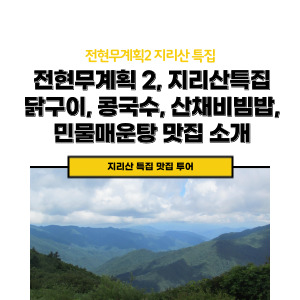 전현무계획2 지리산특집