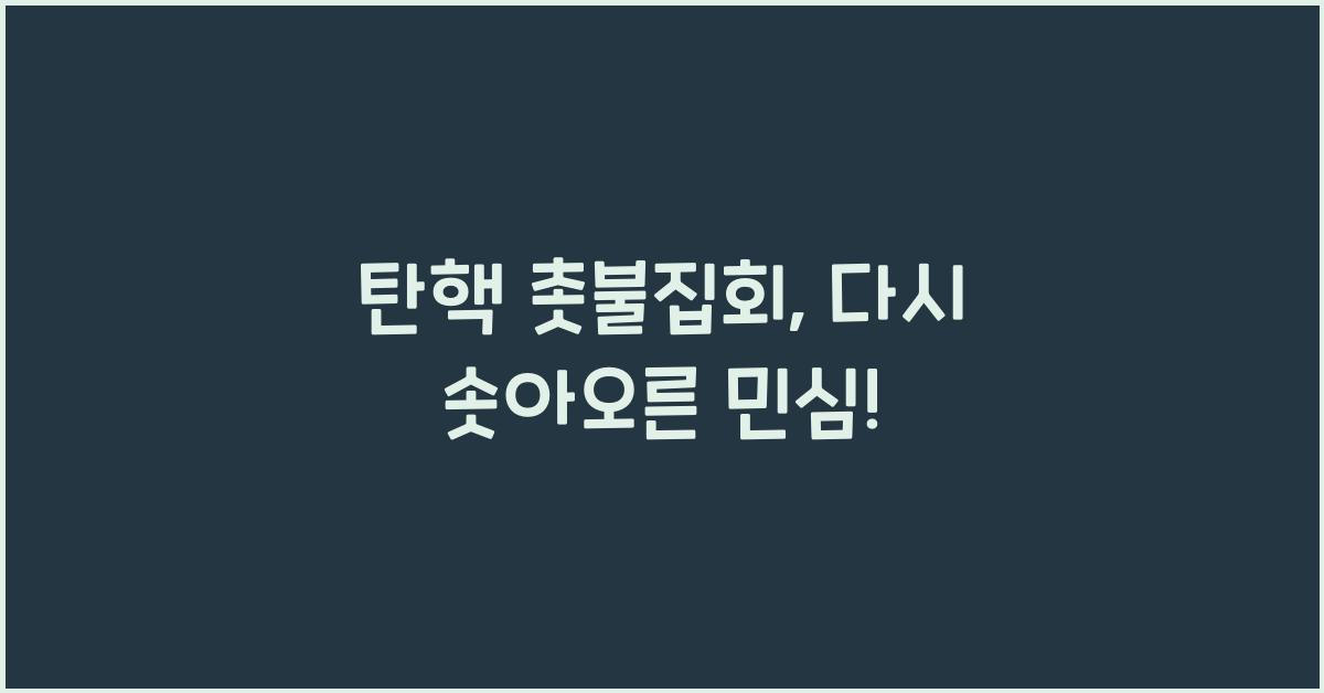 탄핵 촛불집회