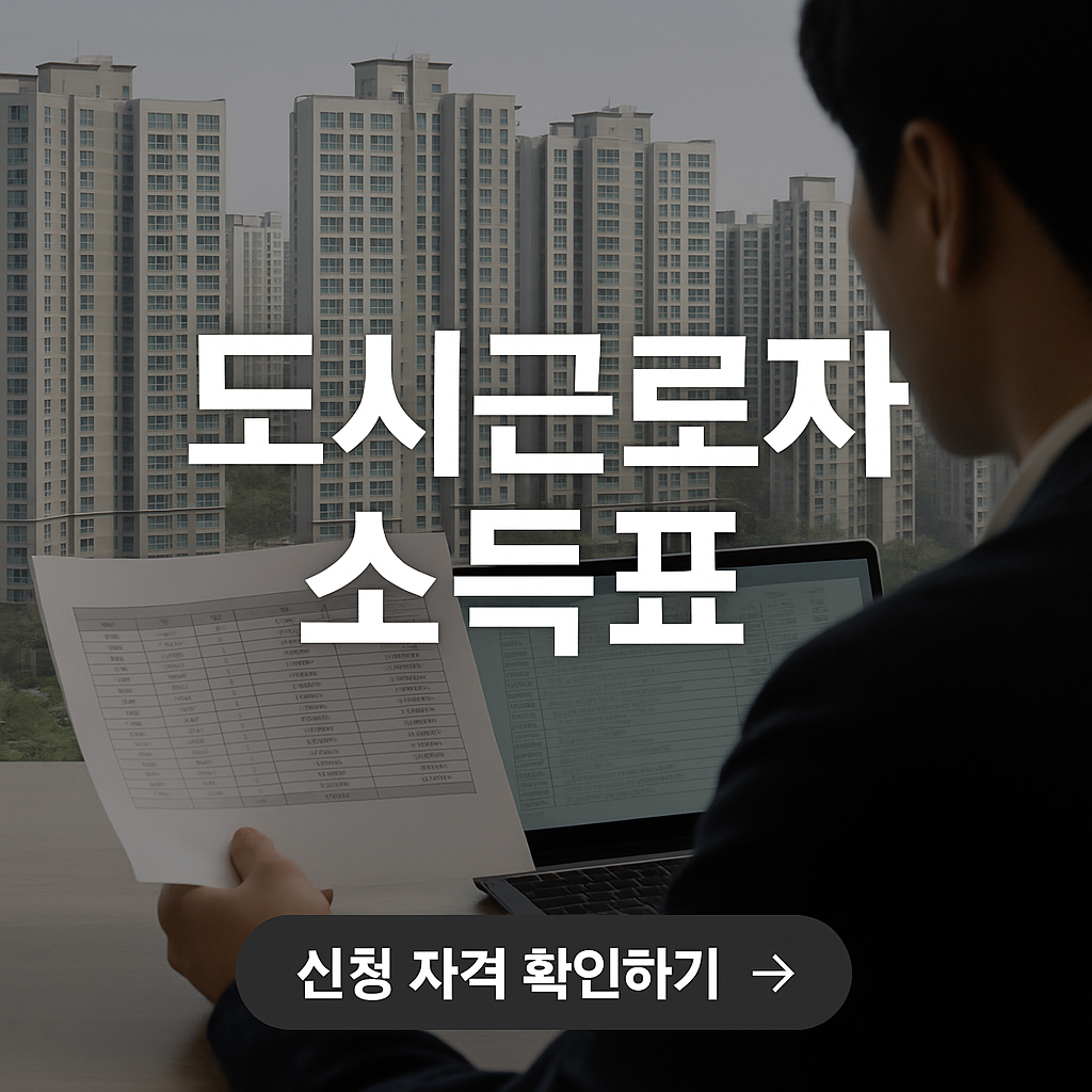 청약용 소득표 확인하기