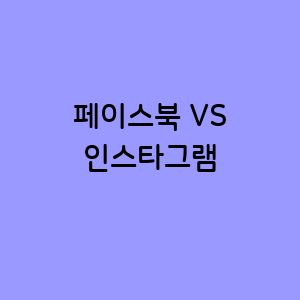 페이스북과 인스타그램
