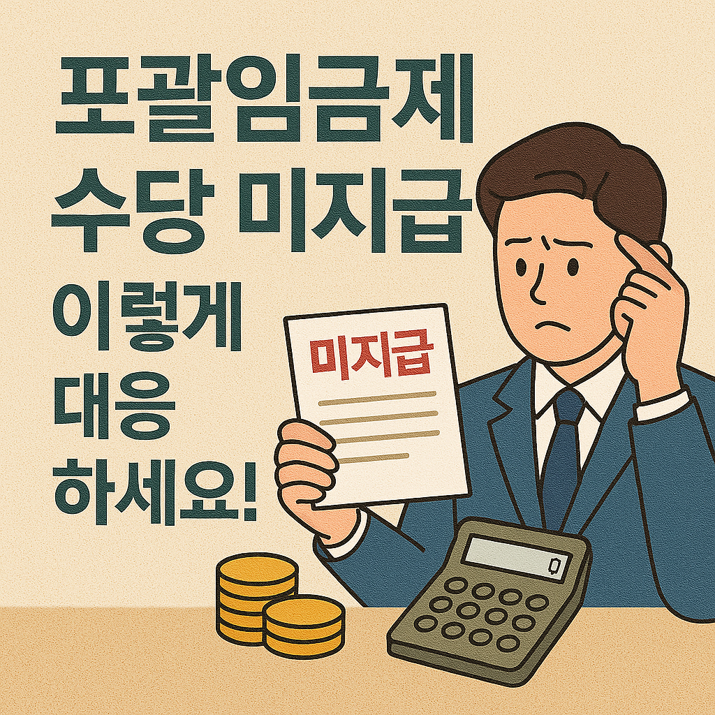 포괄임금제 수당 미지급 이렇게 대응하세요