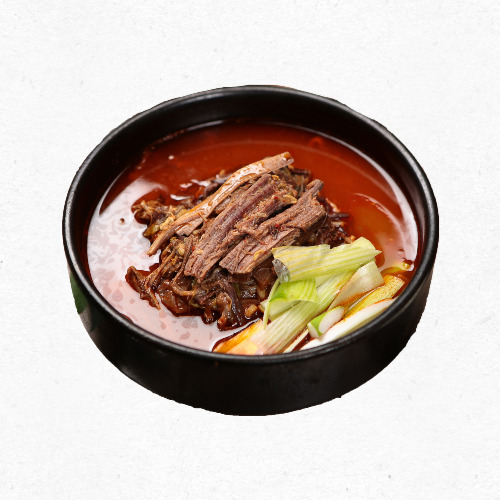 매콤한 국물로 땀을 내는 육개장