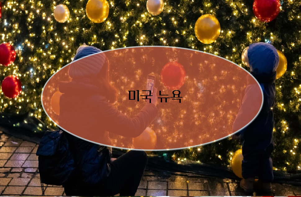 크리스마스 가족여행 추천 - 1. 미국 뉴욕