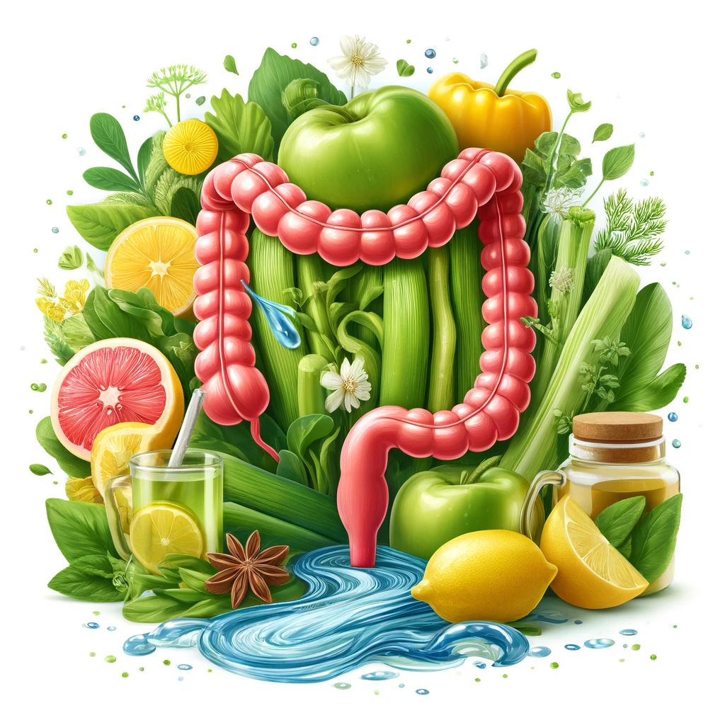 장 디톡스를 의미하는 이미지