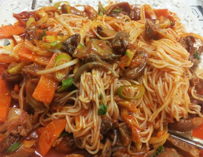 술안주 요리 추천 : 닭똥집 볶음, 골뱅이 소면무침, 오징어볶음