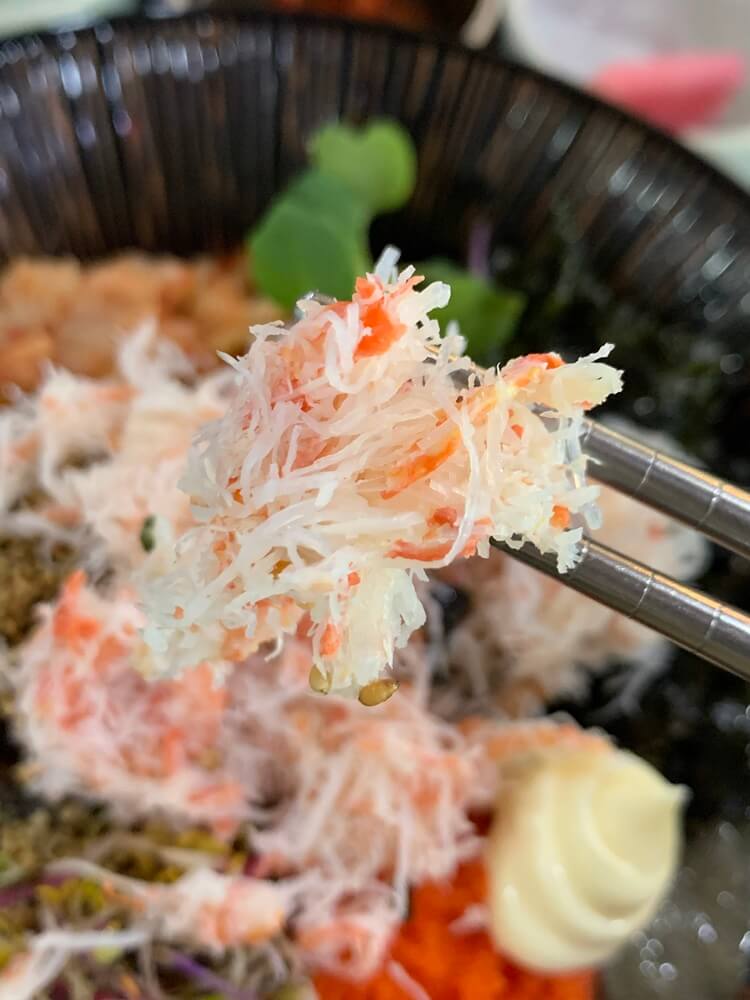 실처럼 가느다란 게살들