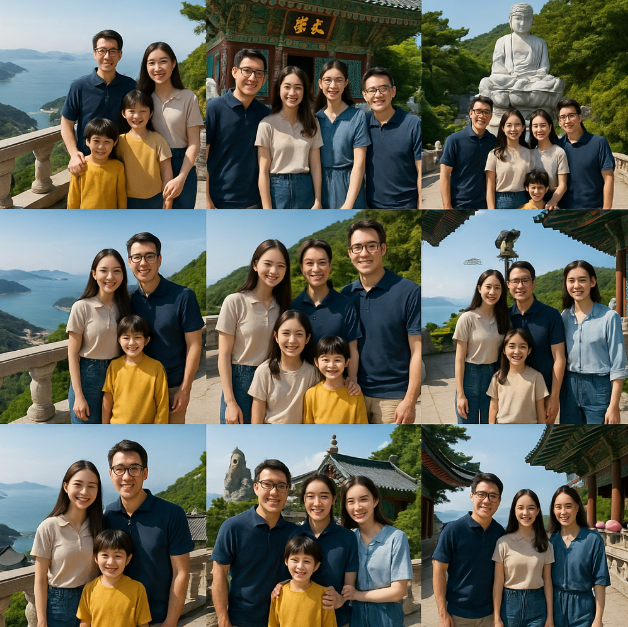 남해 가족여행 사진