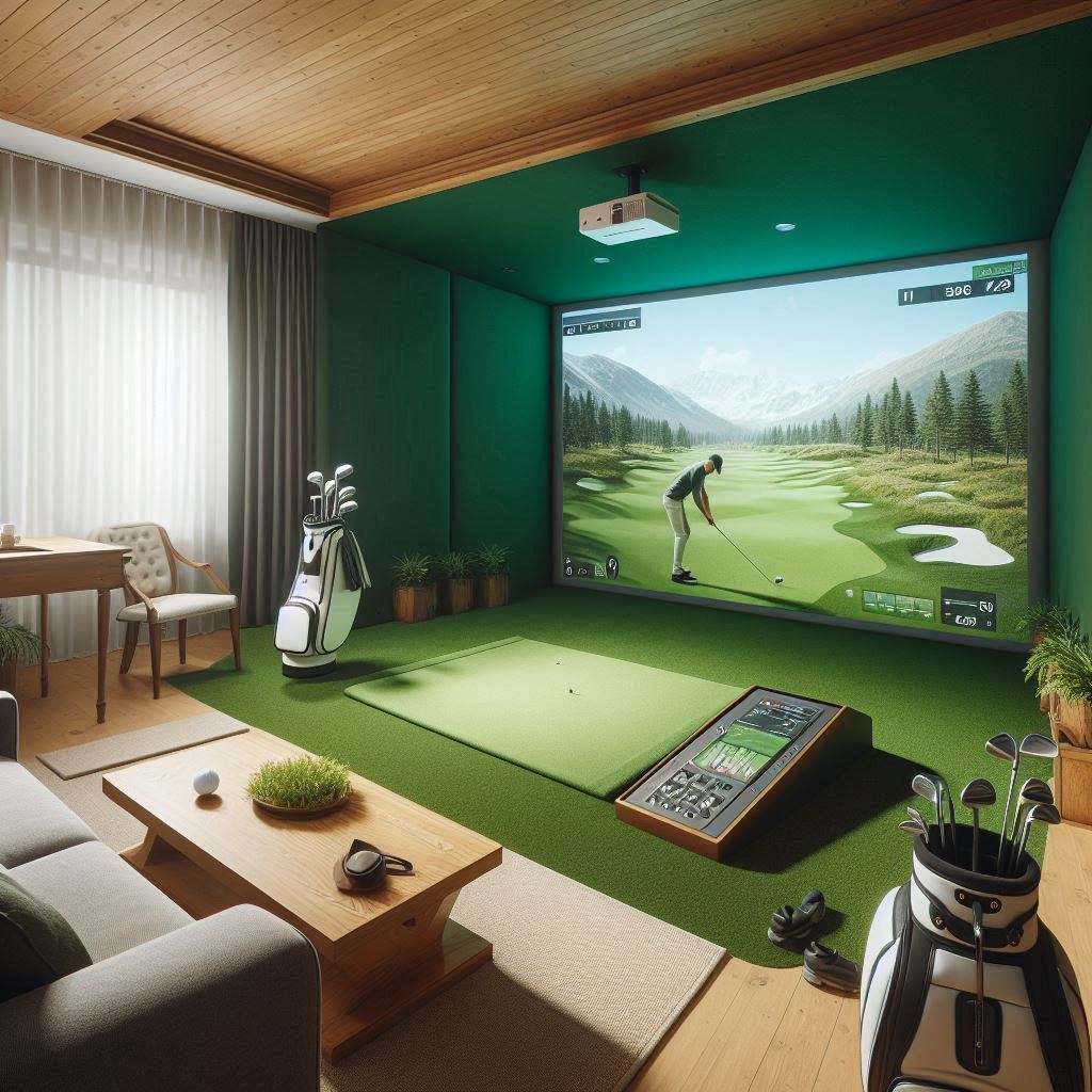 스크린골프장 배경