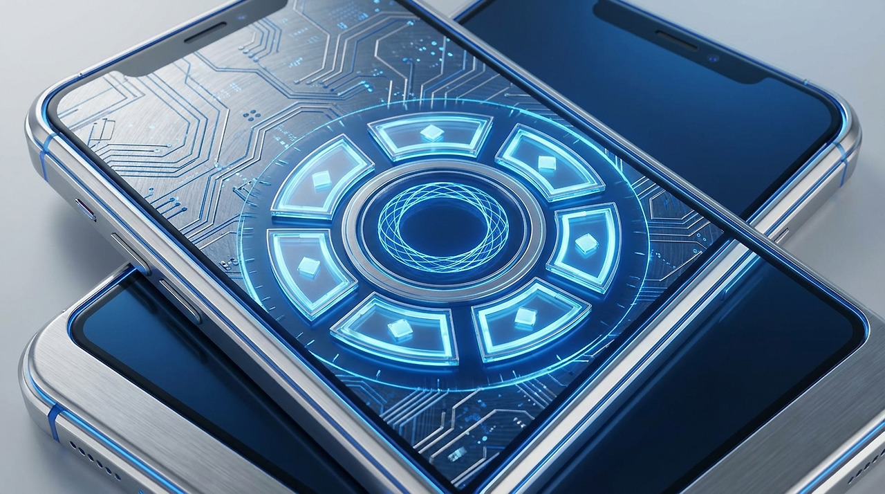 2026년 최신 스마트폰 보안코드 인증 화면 일러스트