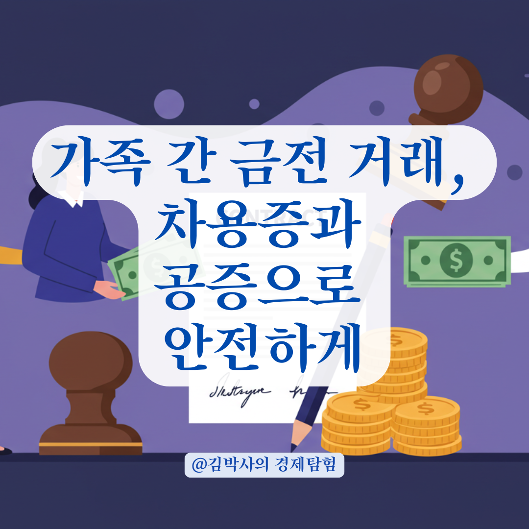 가족 간 금전 거래 시 꼭 챙겨야 할 차용증과 공증 절차.