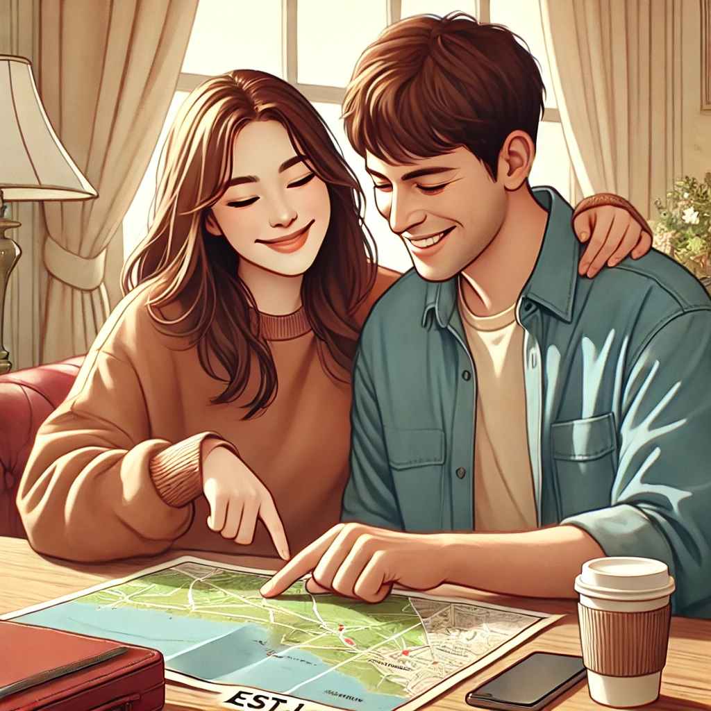 함께 외출 계획을 세우는 커플, ESTJ의 실용적이고 구조화된 데이트 선호