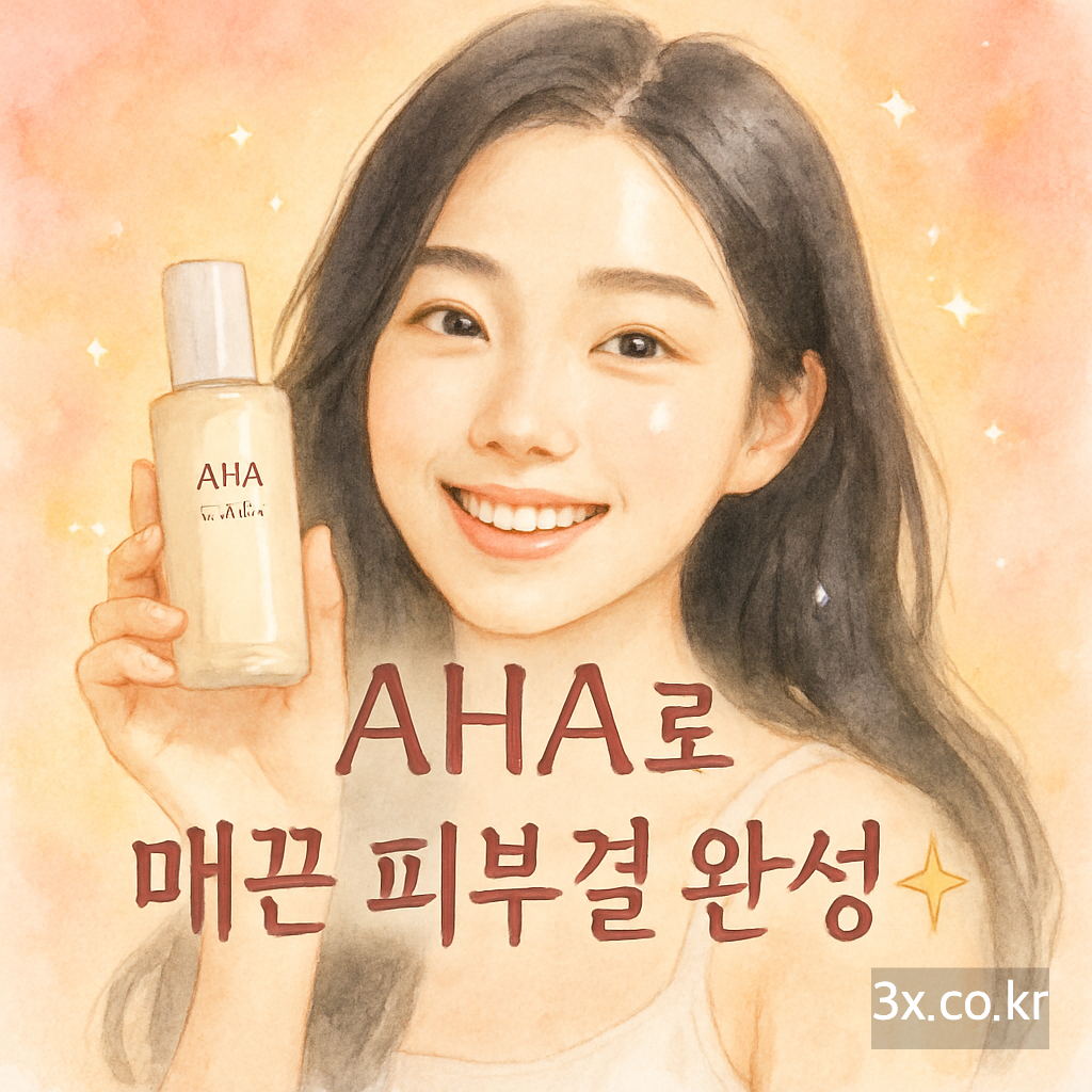 AHA로 매끈 피부결 완성 ✨
