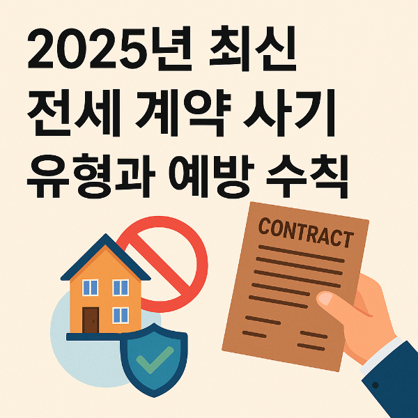 2025년 최신 전세계약 사기 유형과 예방 수칙