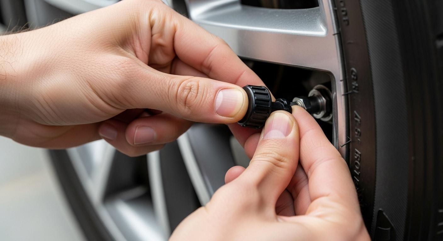 자동차 공기압 밸브캡 푸는법