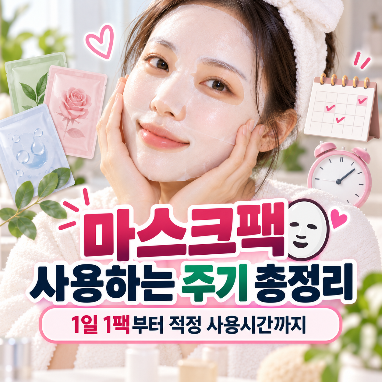 마스크팩 사용하는 주기