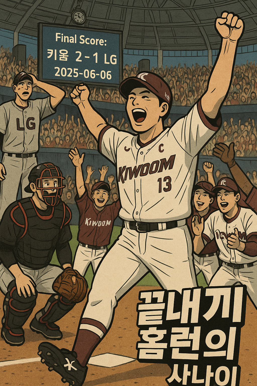 2025년 6월 6일 경기 결과, 키움 VS LG