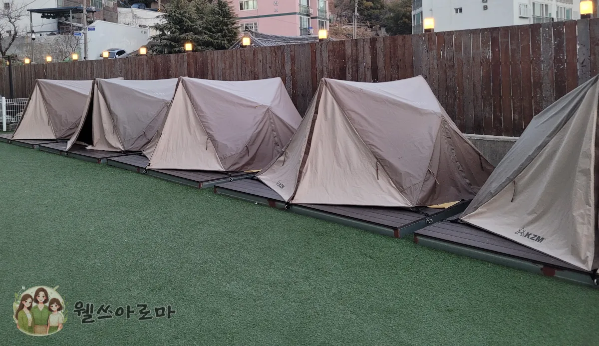 사하구-카페시온-키즈존-텐트