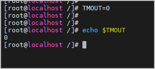 echo TMOUT