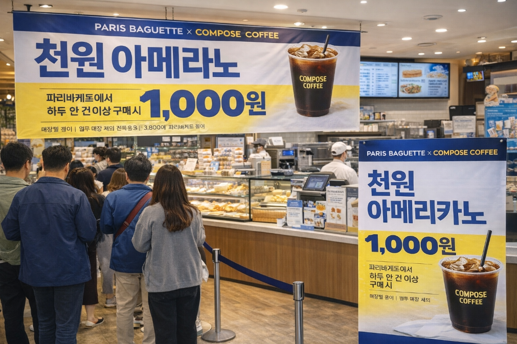 파리바게뜨 VS 컴포즈커피 천원 아메리카노 진실