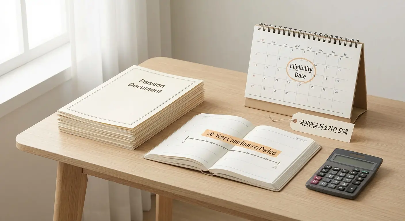 국민연금 최소 가입기간에 대한 오해를 설명하는 이미지