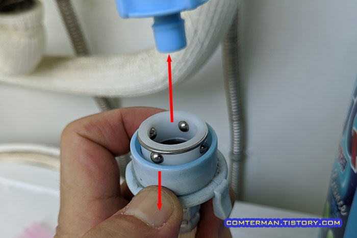 LG 세탁기 급수호스 장착