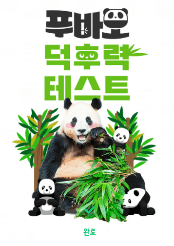 푸바오 덕후력 테스트 