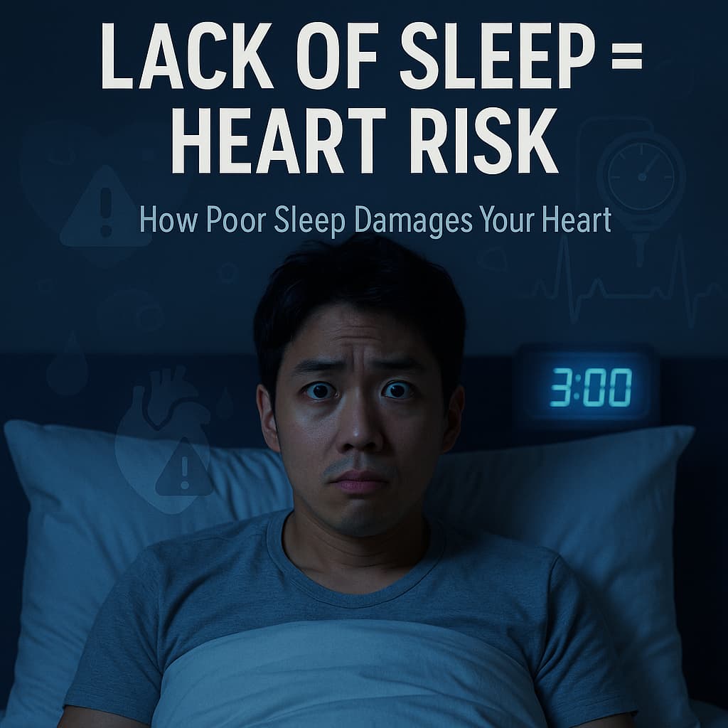 수면 부족이 부르는 조용한 위협, 심혈관 질환의 경고