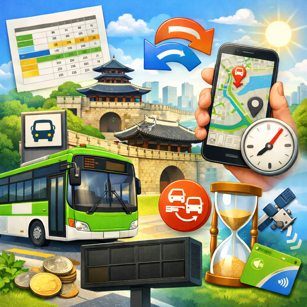 수원 시내버스 시간표 확인 방법 총정리｜요금&middot;환승시간&middot;실시간 도착정보 한눈에 보기 관련 사진