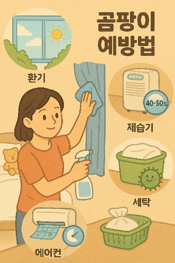 곰팡이 알레르기 예방을 위한 실내 환경 관리법
