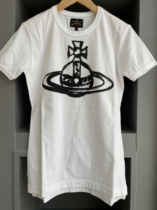 비비안웨스트우드 비비안 웨스트우드 브러쉬스트로크 ORB 여성 반팔 티셔츠 GO 17010010 20461