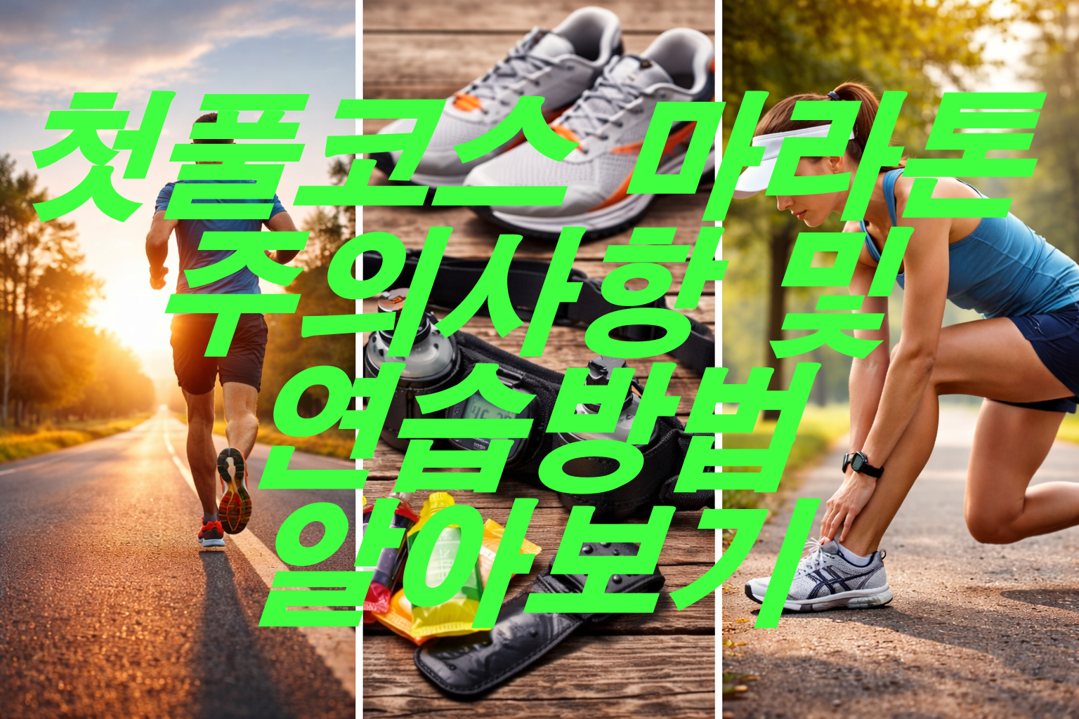 첫 풀코스 마라톤 대회 준비 및 연습 방법 알아보기