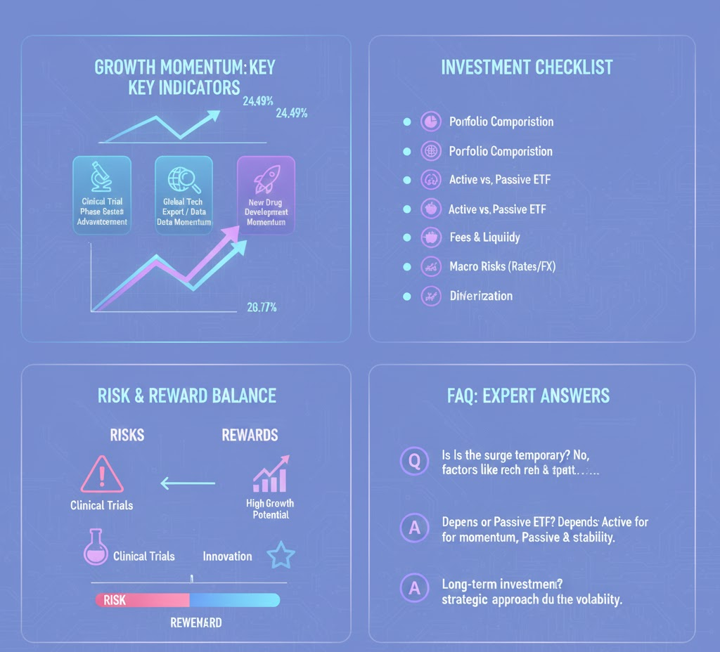 한 달 수익률 상위권 헬스케어 ETF 비교
