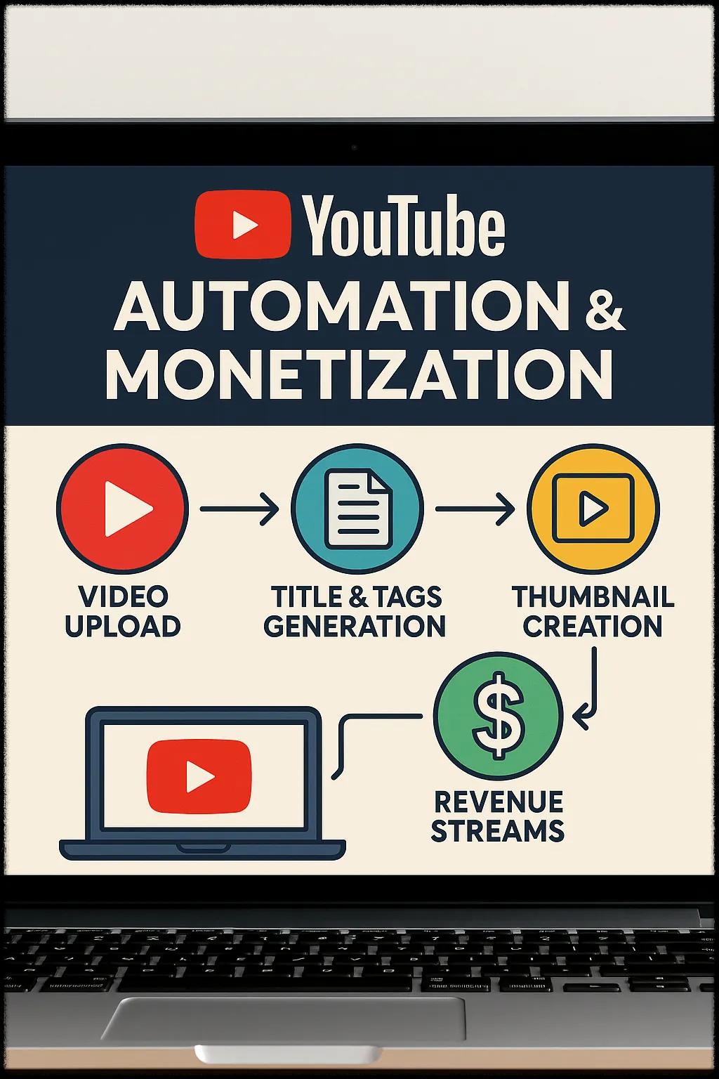 유튜브 업로드 자동화 시스템 흐름도