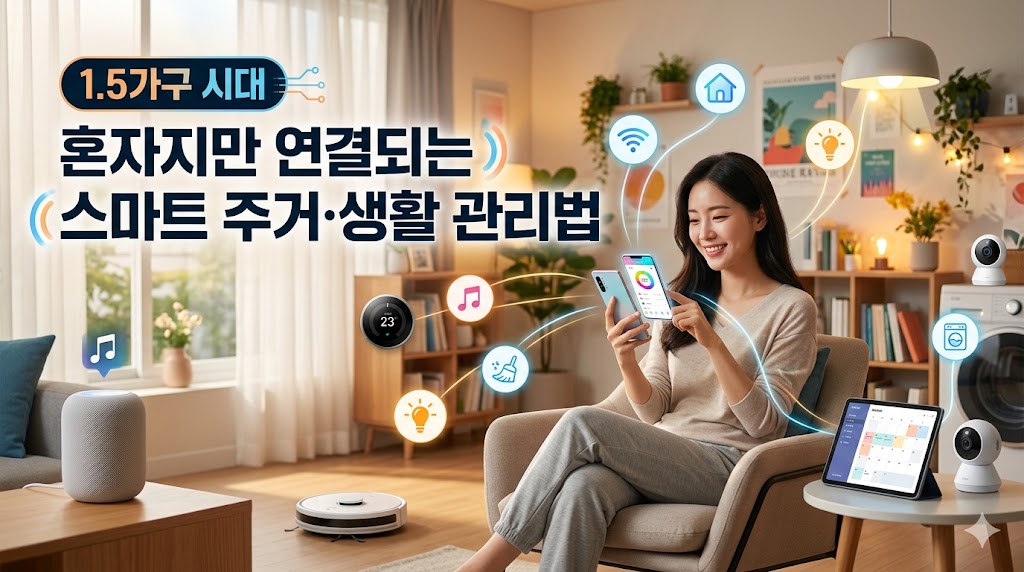 1.5가구 시대, 혼자지만 연결되는 스마트 주거·생활 관리법
