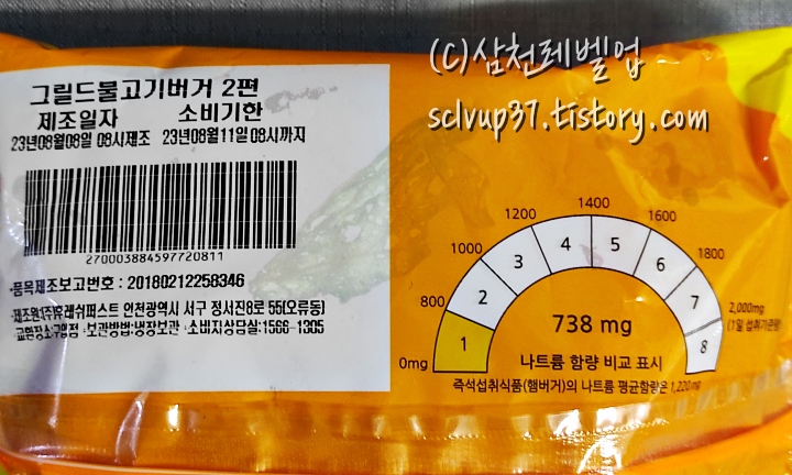 유통기한 나트륨량