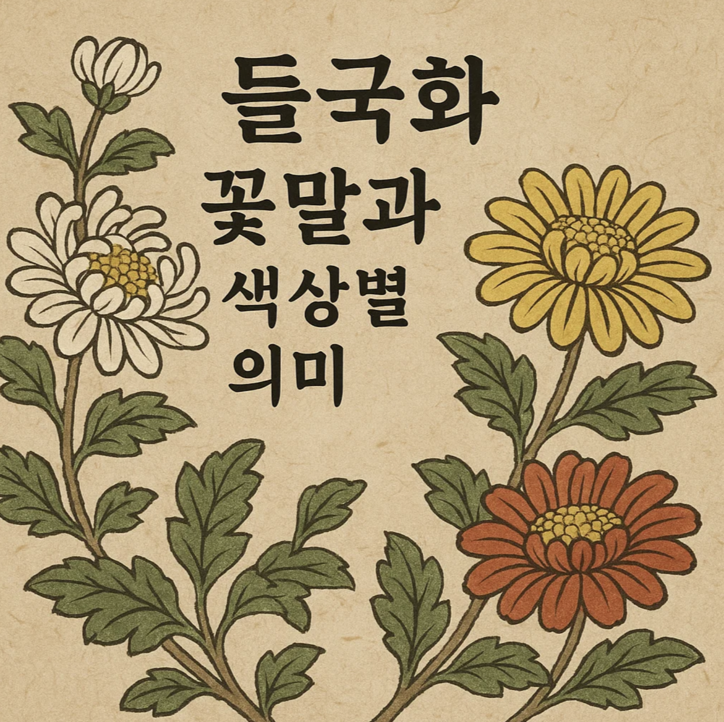 들국화 꽃말과 색상별 의미