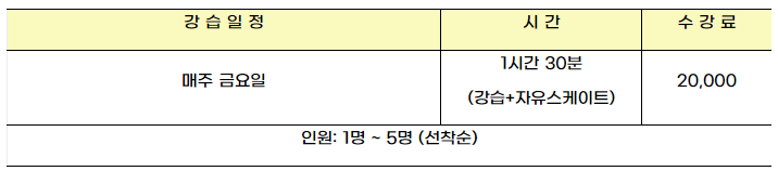 울산꿀잼빙상장 강습프로그램