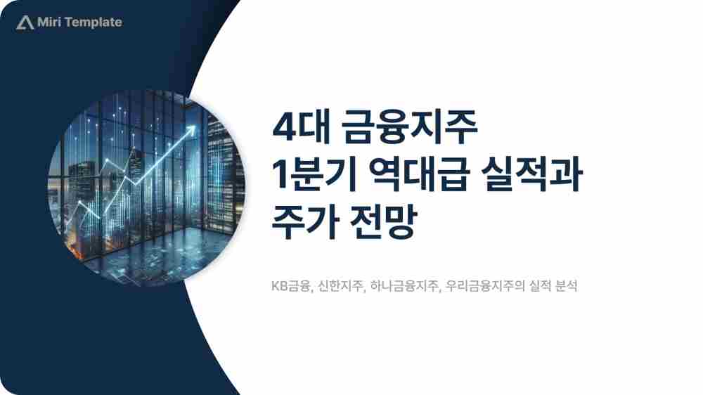 ๊ธ์ต์ฃผ 1๋ถ๊ธฐ ์ญ๋๊ธ ์ค์ - KB๊ธ์ตยท์ ํ์ง์ฃผยท์ฐ๋ฆฌ๊ธ์ต์ง์ฃผยทํ๋๊ธ์ต์ง์ฃผ ์ฃผ๊ฐ ์ ๋ง